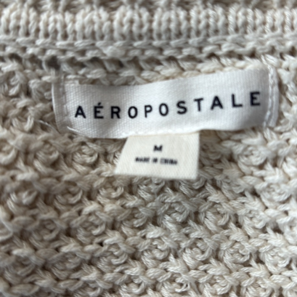 Aeropostale Y2K Textured Cotton Crop Top - Picture 3 of 4
